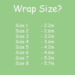woven wrap size